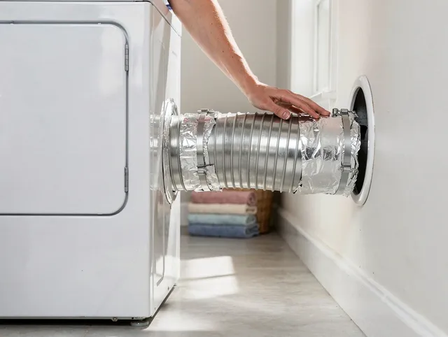 Professional dryer vent hose installation by Seven Hills Dryer Vent Cleaning in Seven Hills